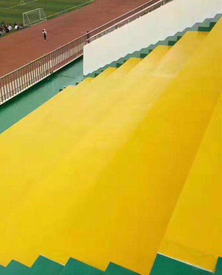 溪湖球场台阶翻新修补改造